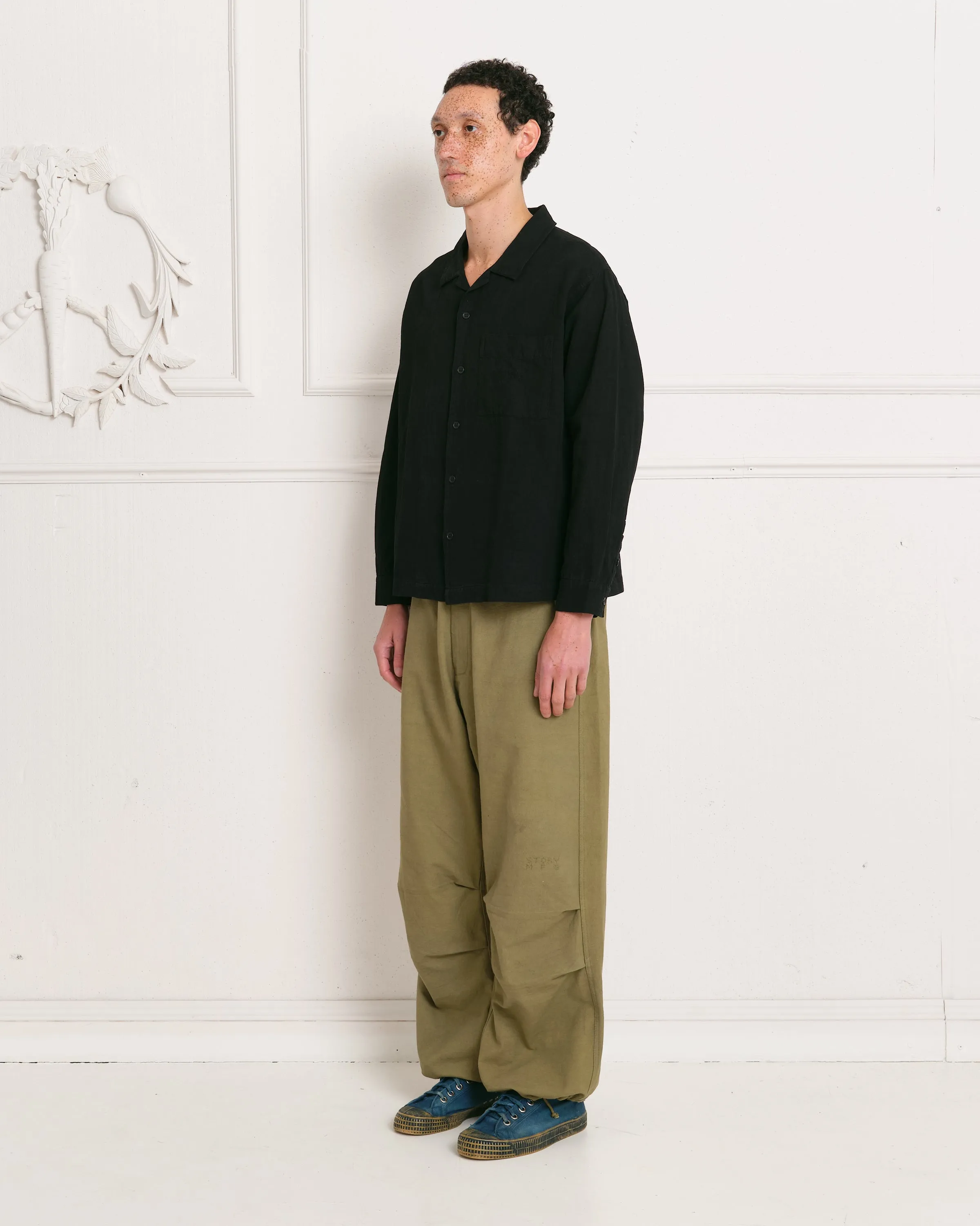 Paco Pants - Olive Slub