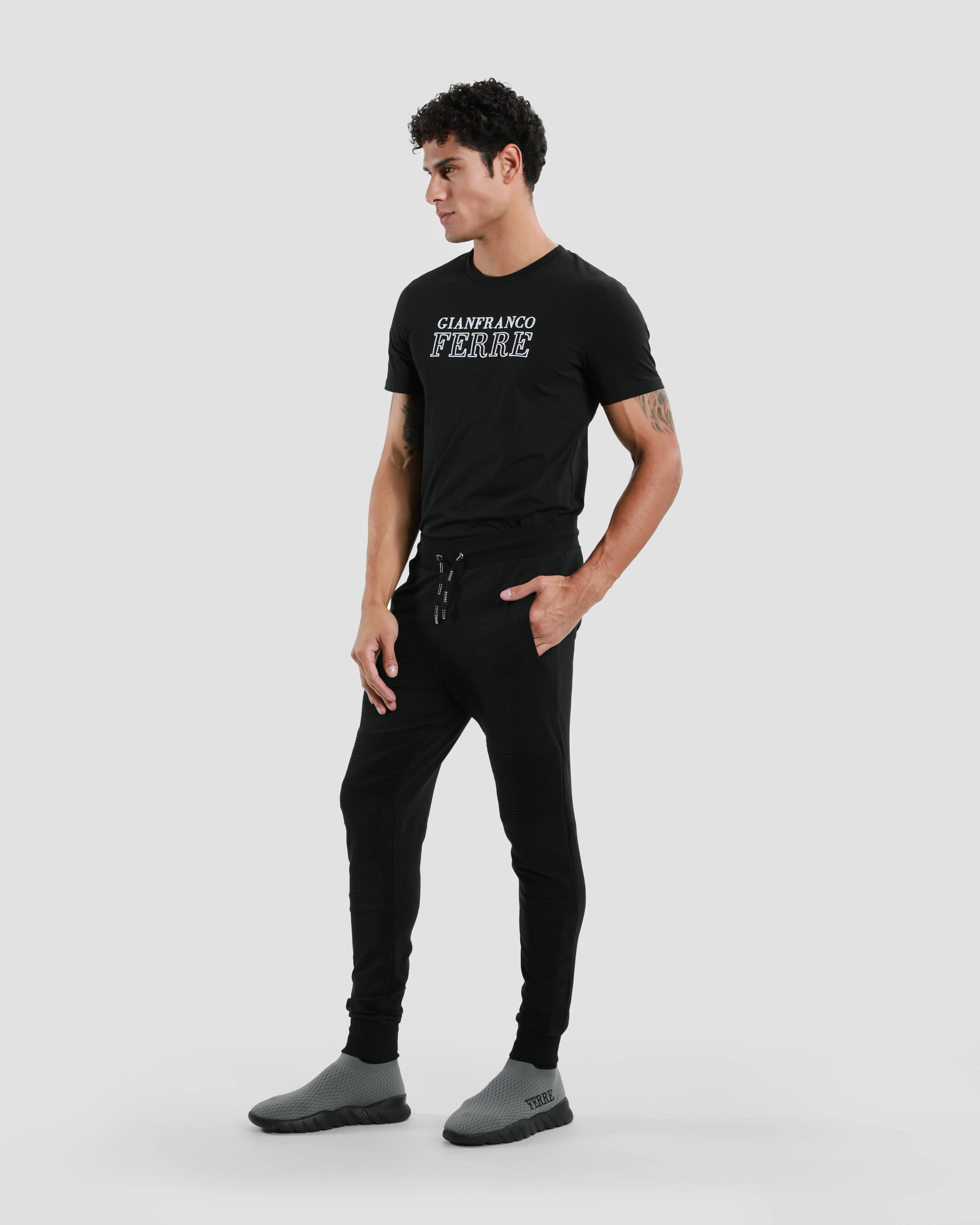 Printed Drawstring Track Pants