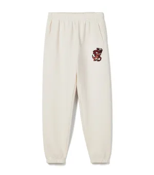 Printed Piqué Track Pants Black Lapland