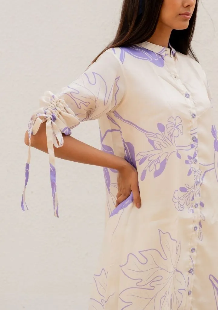 Purple Papeeta Tunic Set