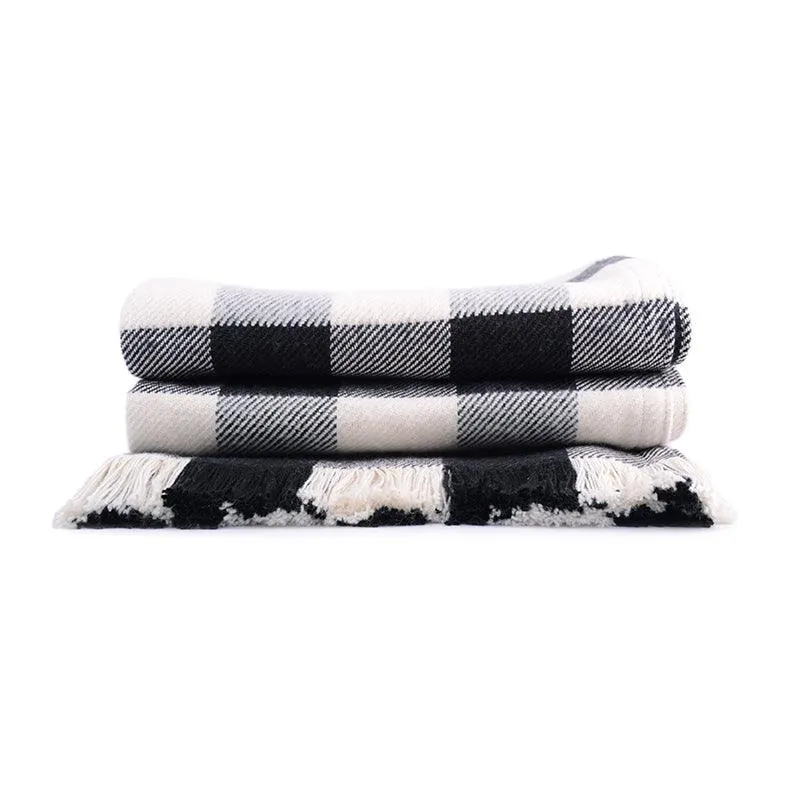 Rob Roy Check Cotton Throw Blanket