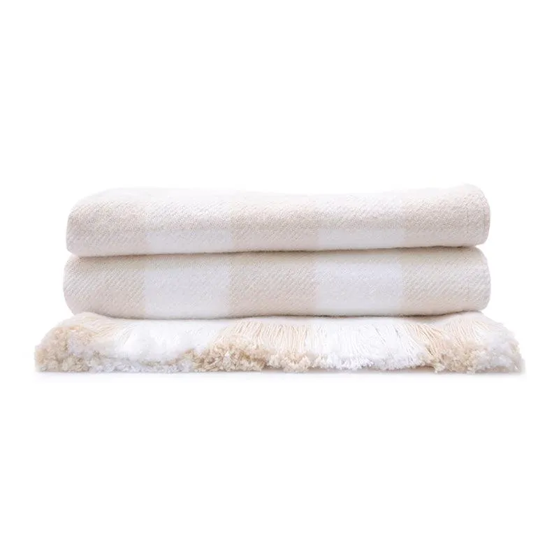 Rob Roy Check Cotton Throw Blanket