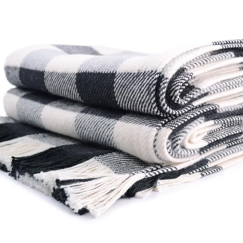 Rob Roy Check Cotton Throw Blanket