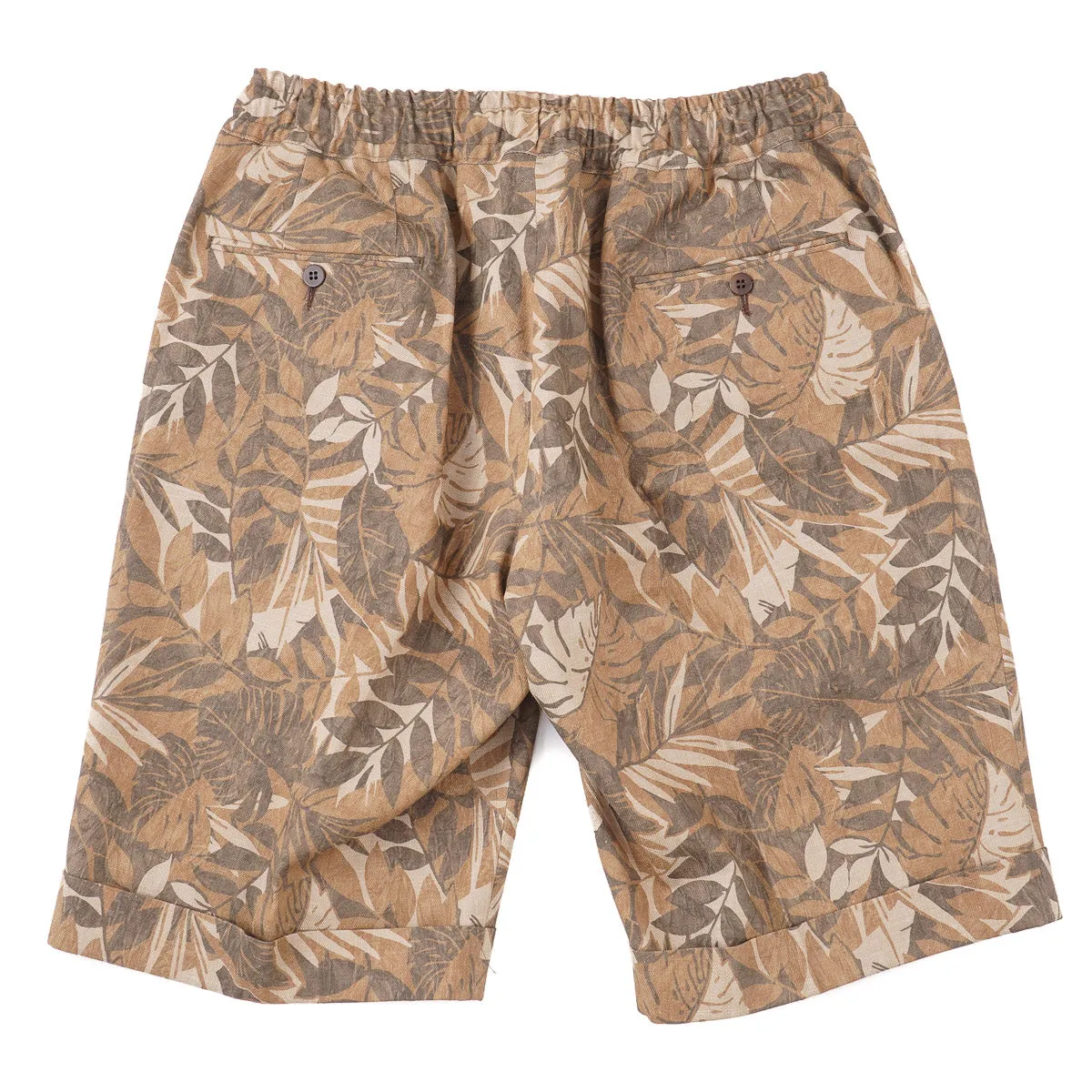 Sartorio Floral Print Drawstring Shorts