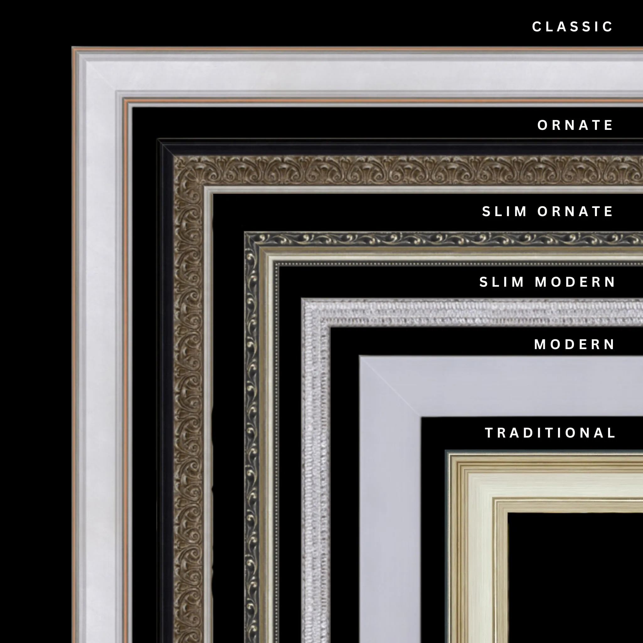 Silver 24x18 Picture Frame Ornate Traditional Classic Antique