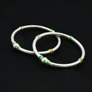 Silver Green And Yellow Sign Kada