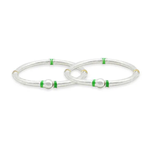 Silver Green And Yellow Sign Kada