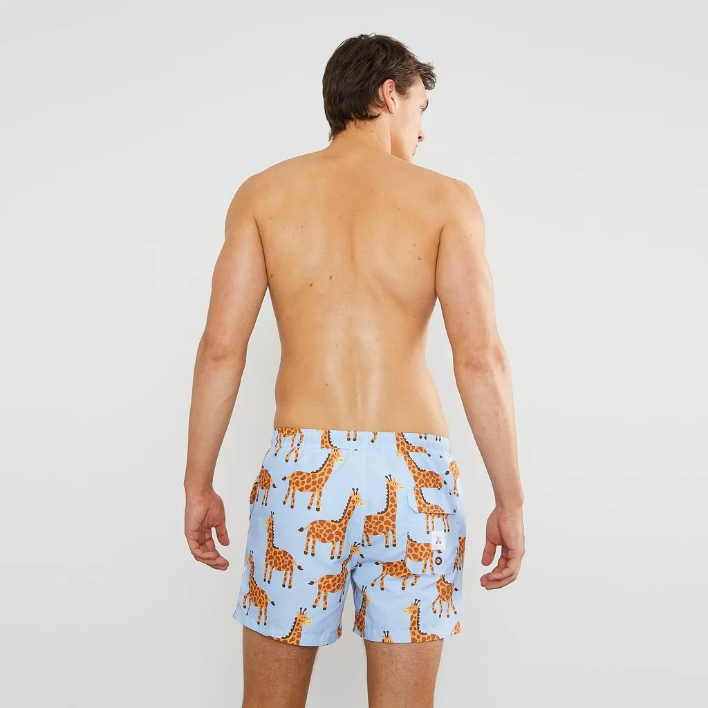 Skwosh Club MENS LONG NECK SWIM SHORTS