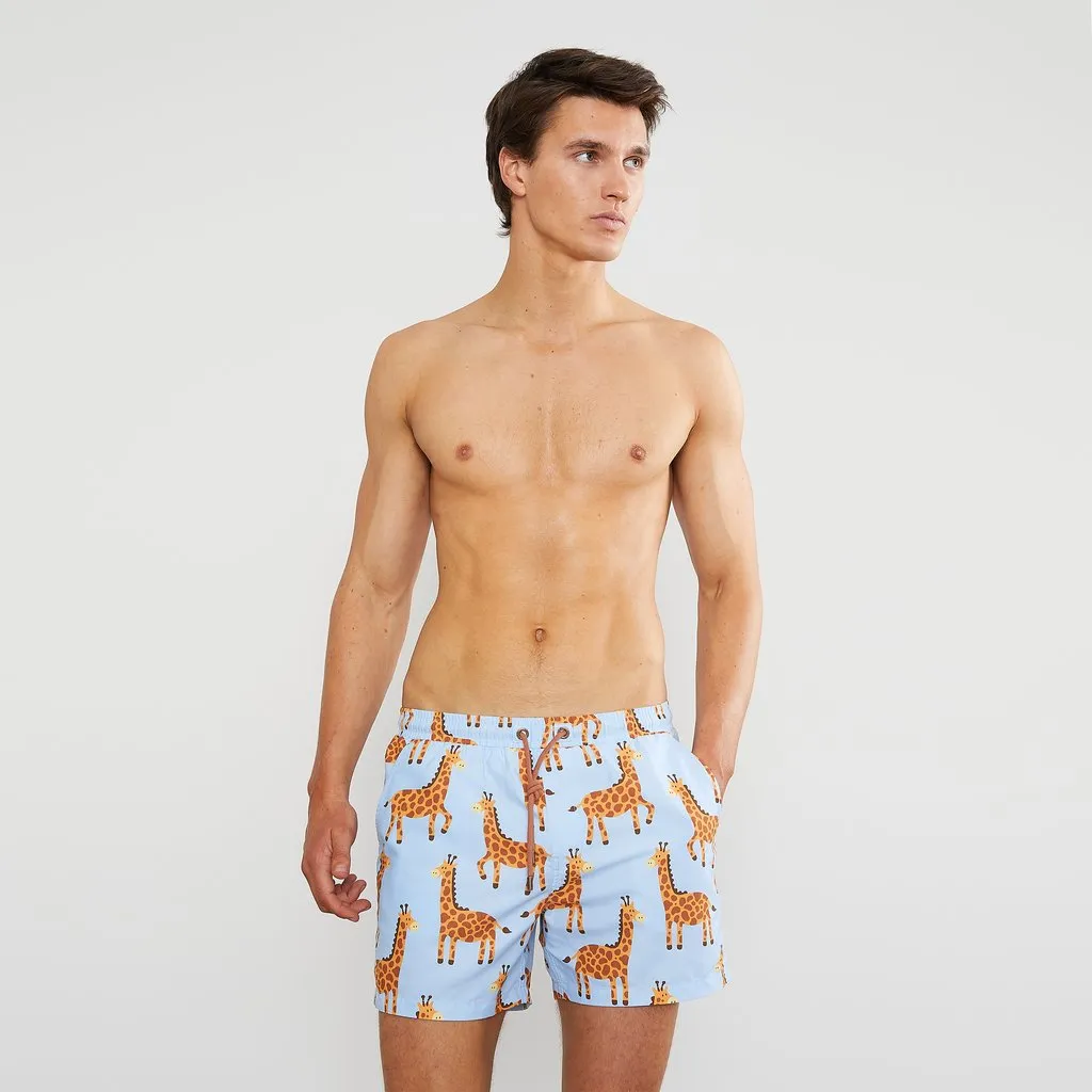 Skwosh Club MENS LONG NECK SWIM SHORTS