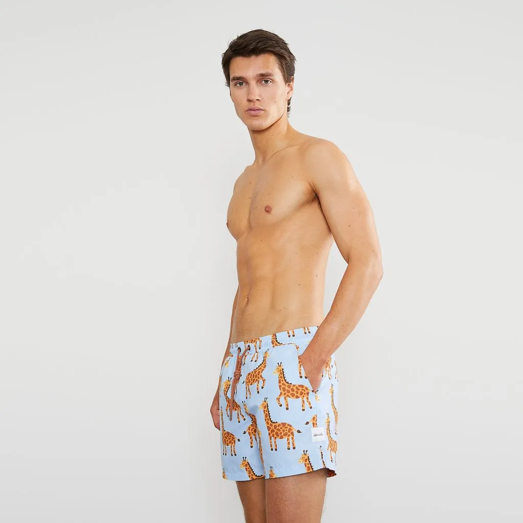 Skwosh Club MENS LONG NECK SWIM SHORTS