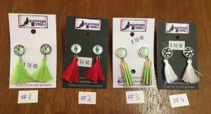 Small Tassel & Glass Earrings (3 styles)