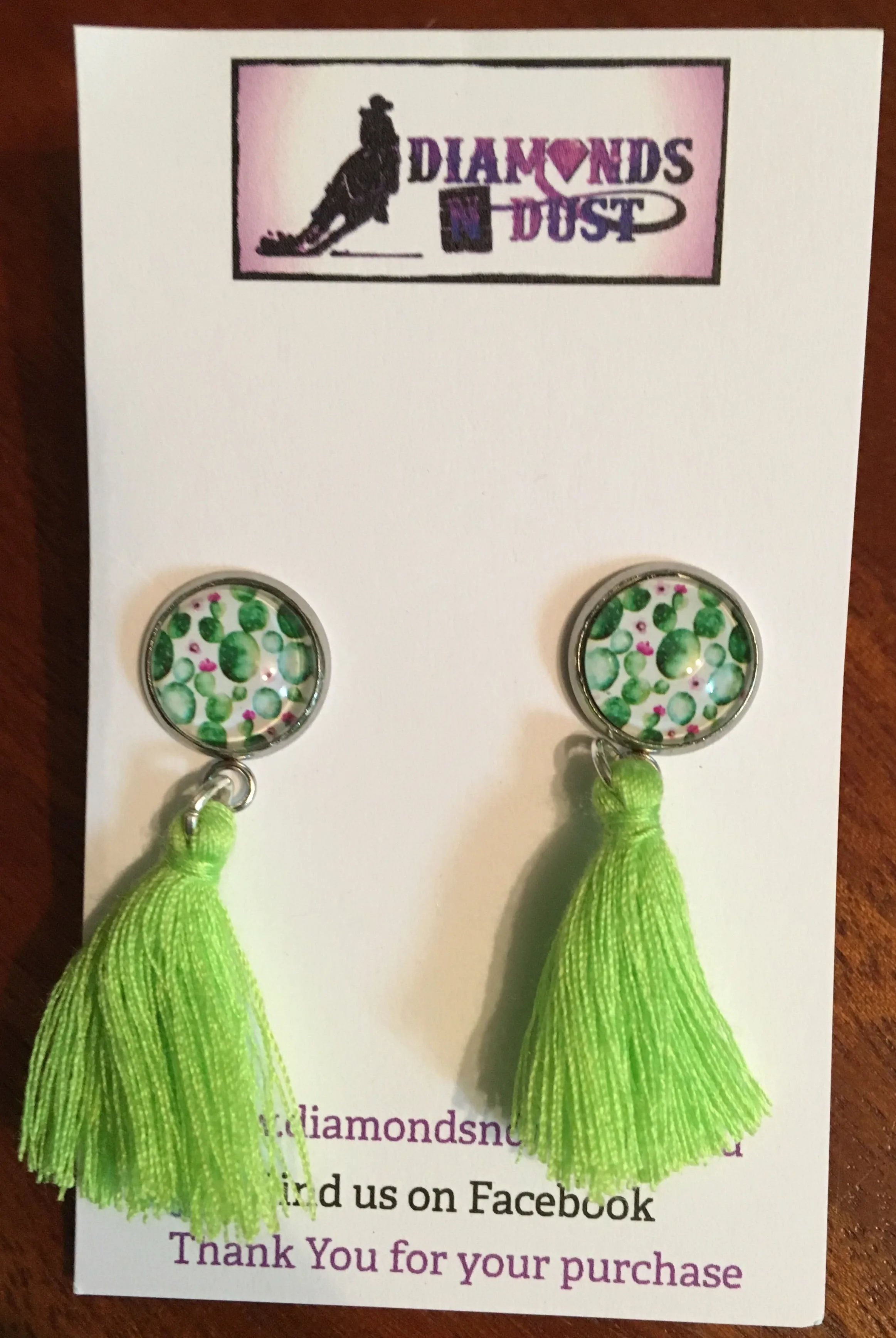 Small Tassel & Glass Earrings (3 styles)