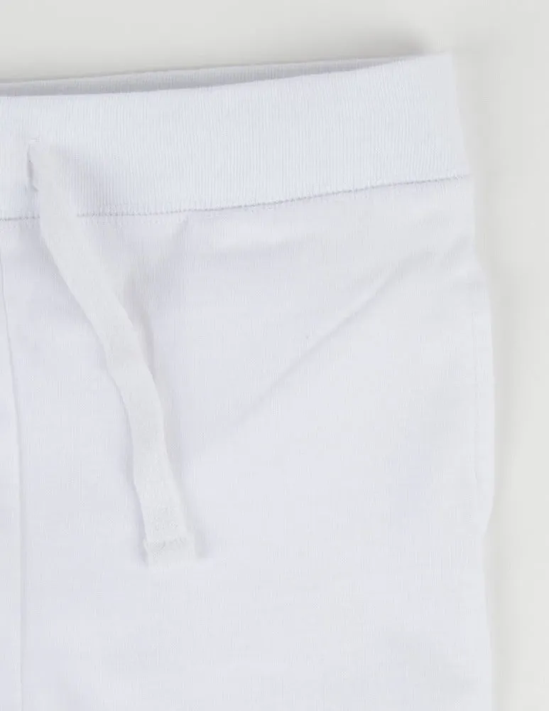 Solid Neutral Color Drawstring Pants