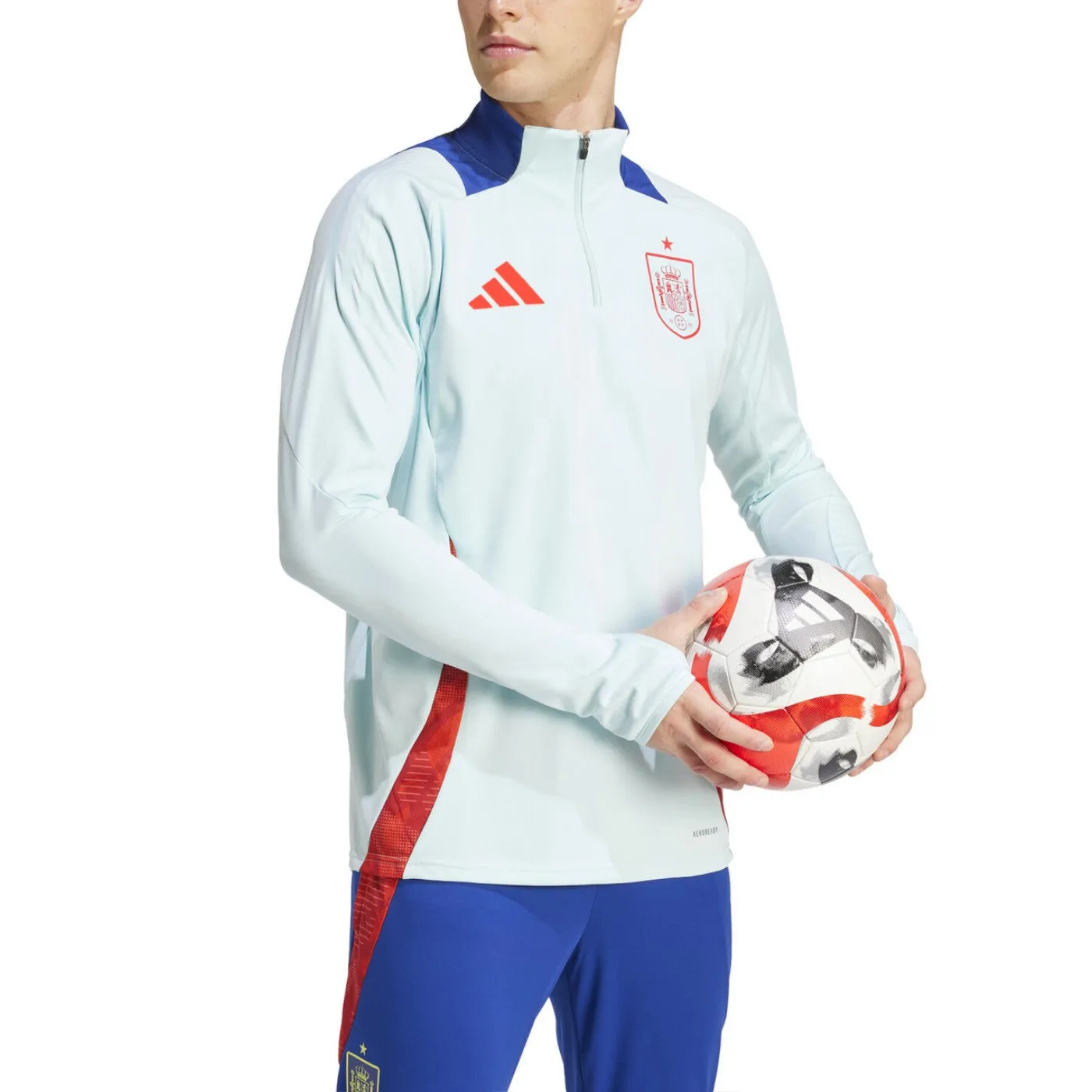 Spain light blue training technical Soccer tracksuit 2024/25 - Adidas