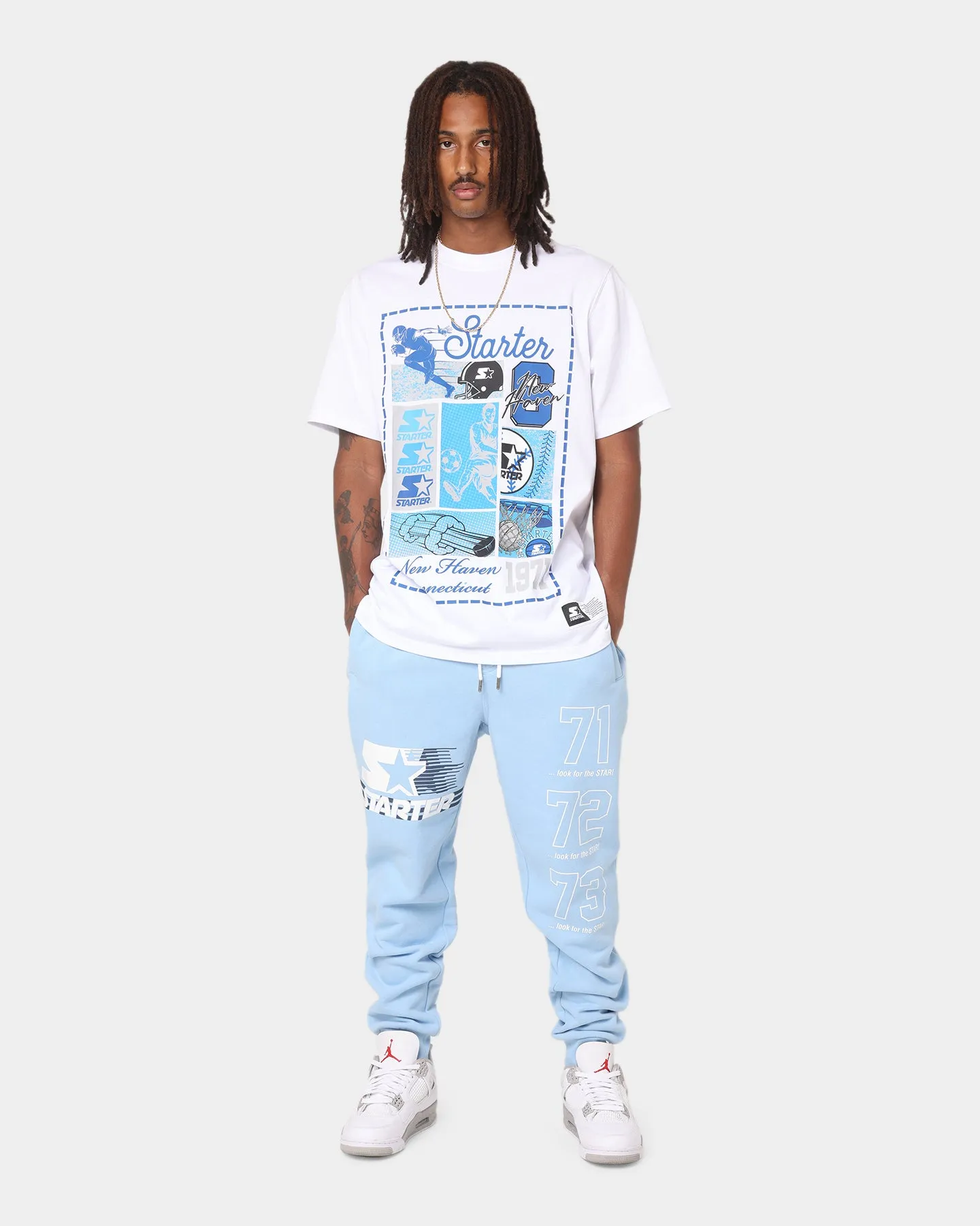 Starter Look For Stars Track Pants Light Blue