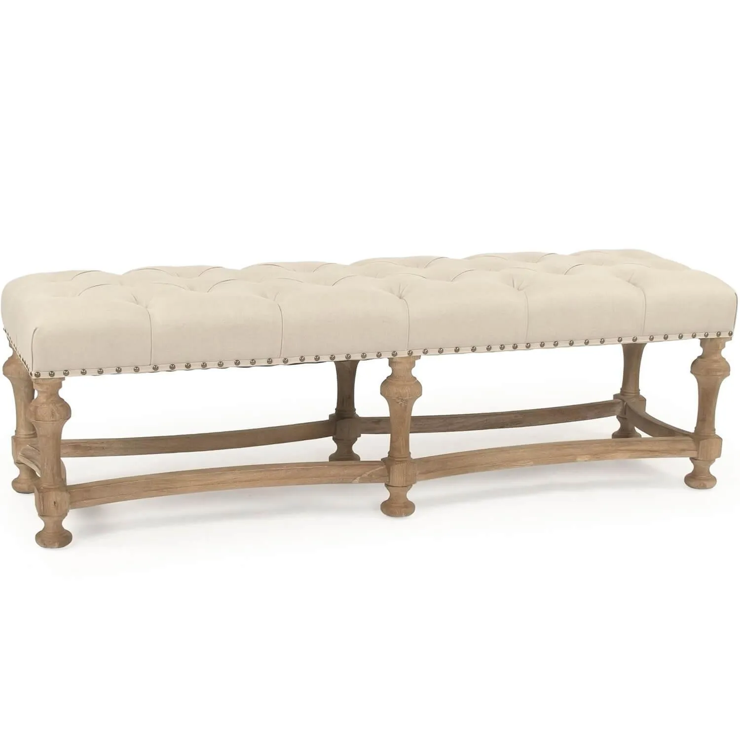 Tufted Long Chateau Bench