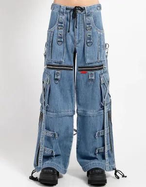 UNISEX Light Blue Denim X-Strap Pant