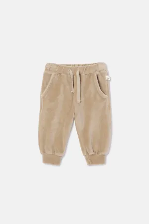 Velour baby pants