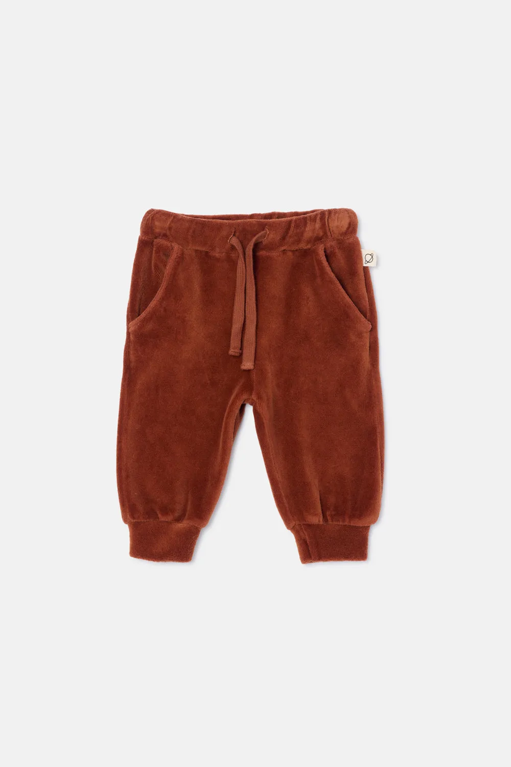 Velour baby pants