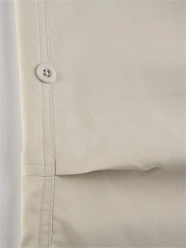 Wenkouban-Light colored baggy parachute cargo pants with drawstring and low waist- Streetwear y2k outfits Fall Outfits Christmas Thanksgiving Gift New Year's Eve