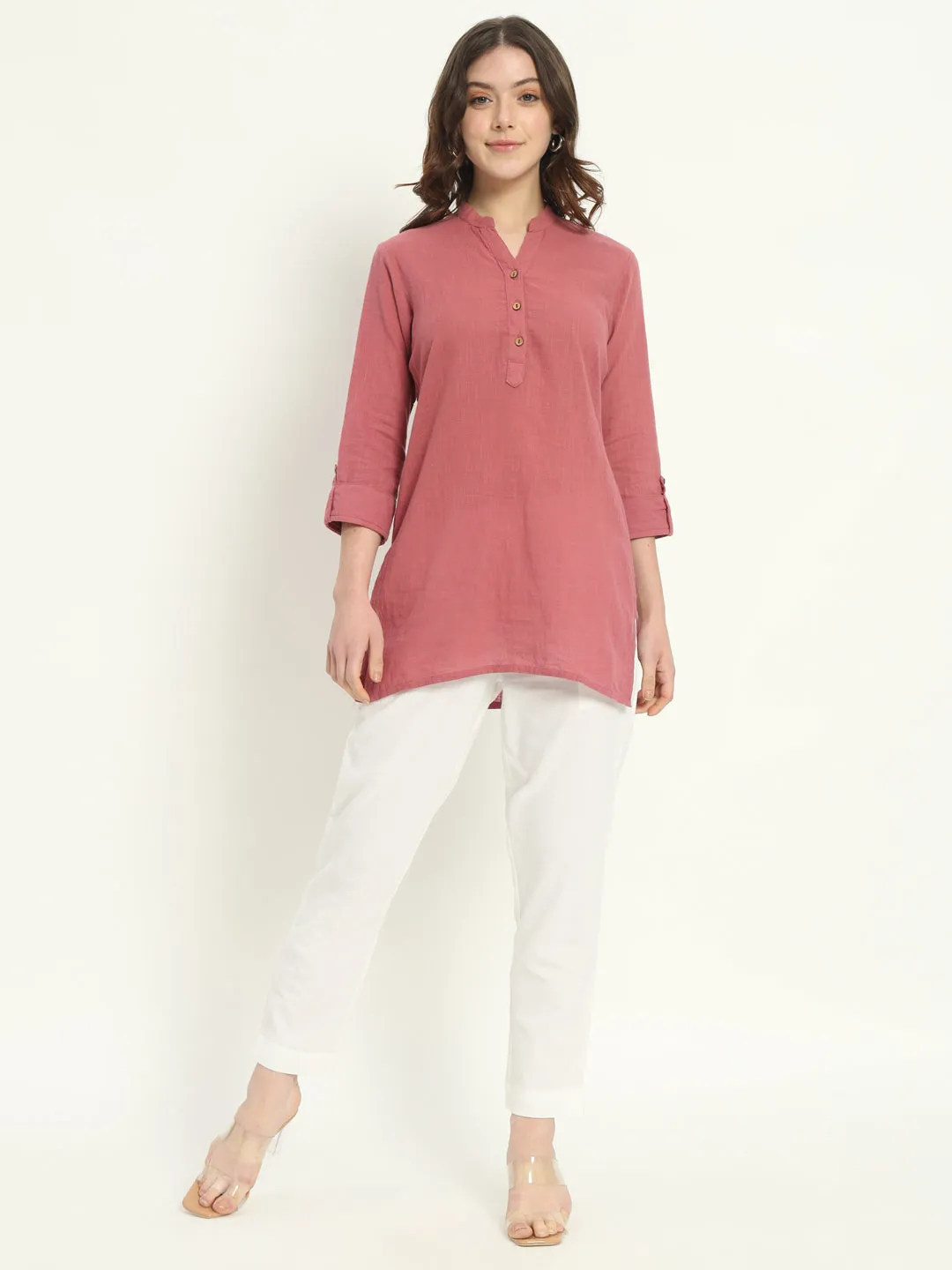 WHITE COTTON PANTS