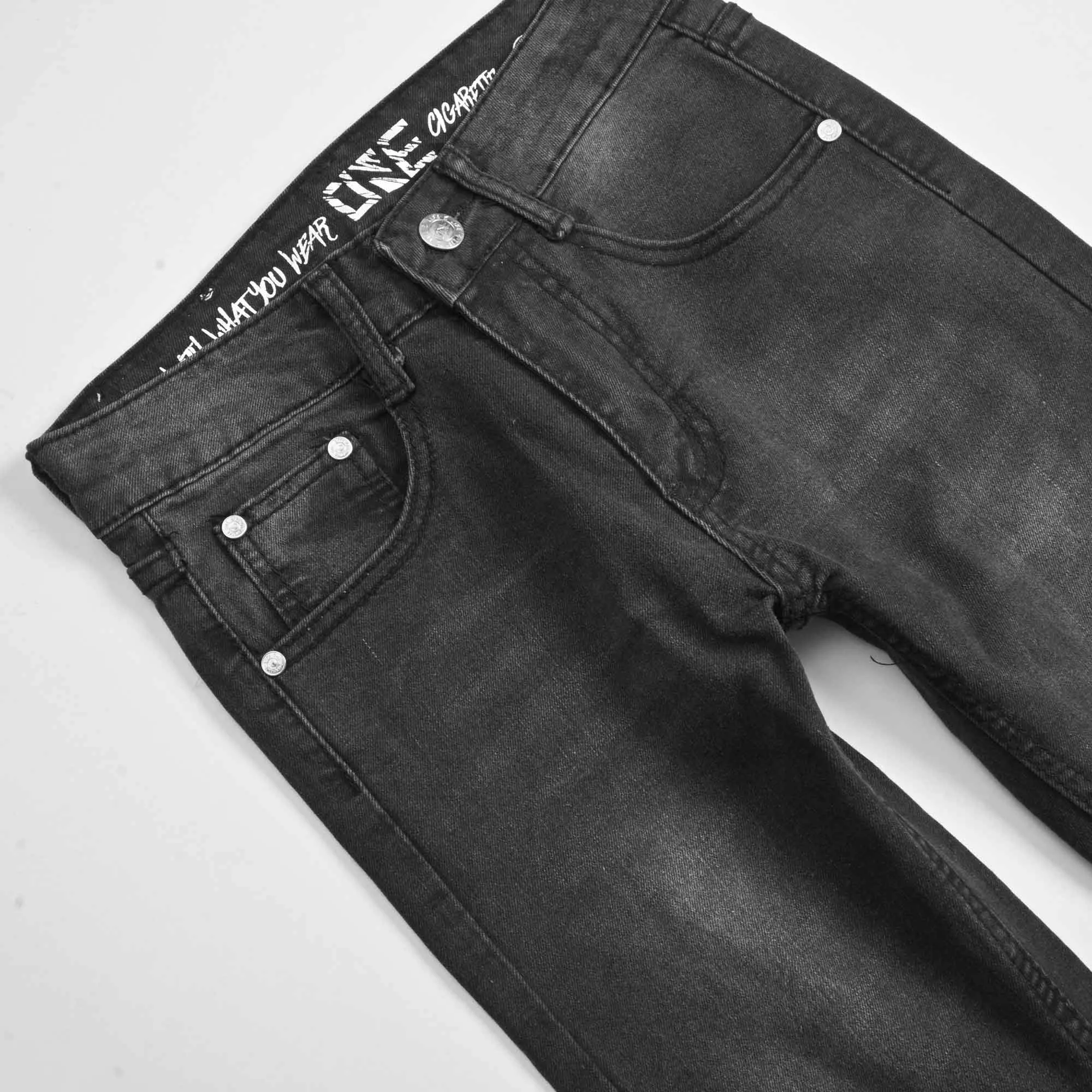 Women's Fashionista Bead-Embellished Denim Pants