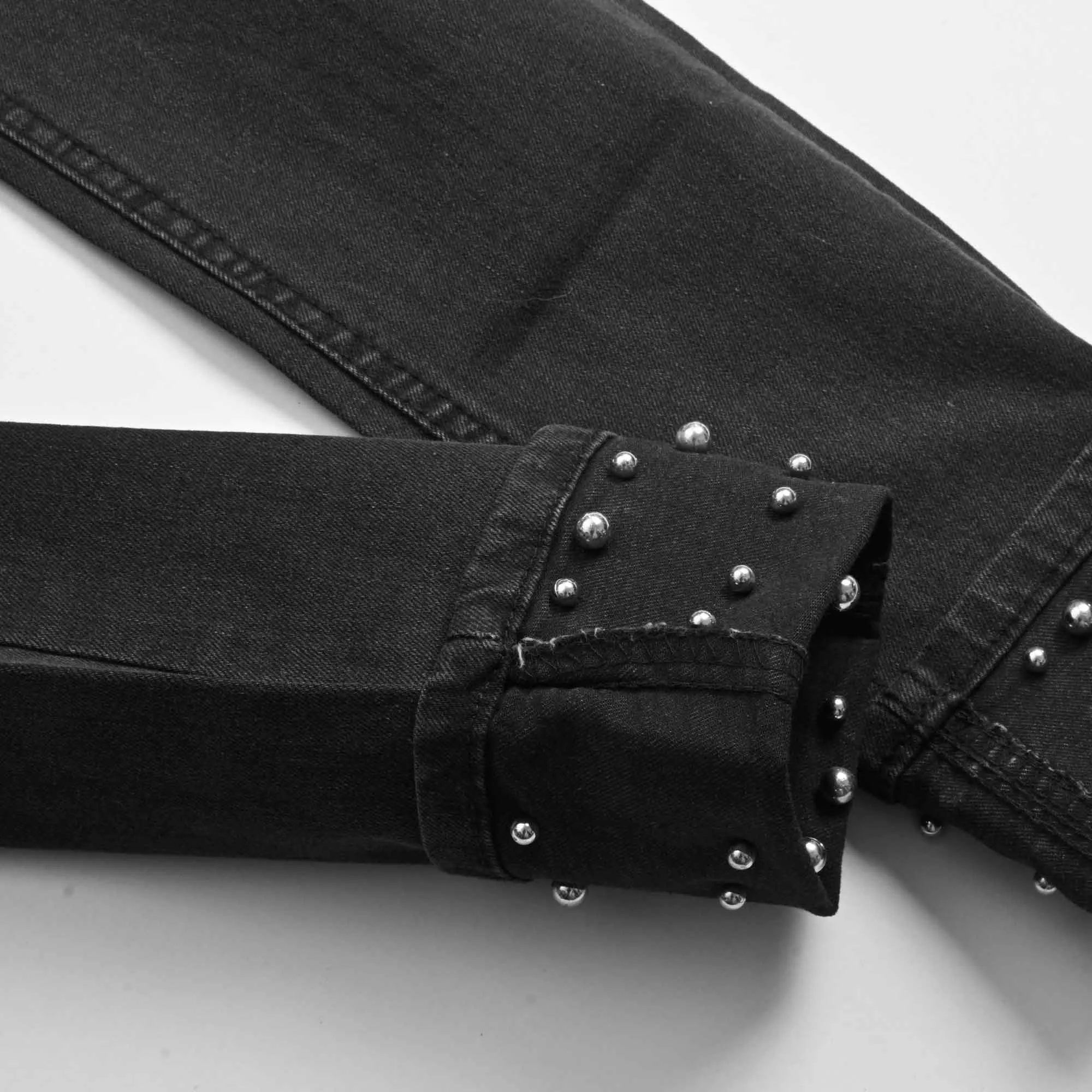 Women's Fashionista Bead-Embellished Denim Pants