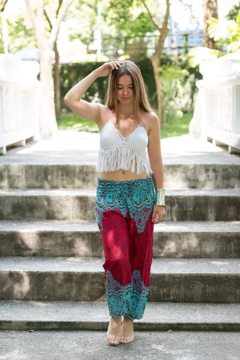 Women's Mandala Harem Pants Mystic Gray