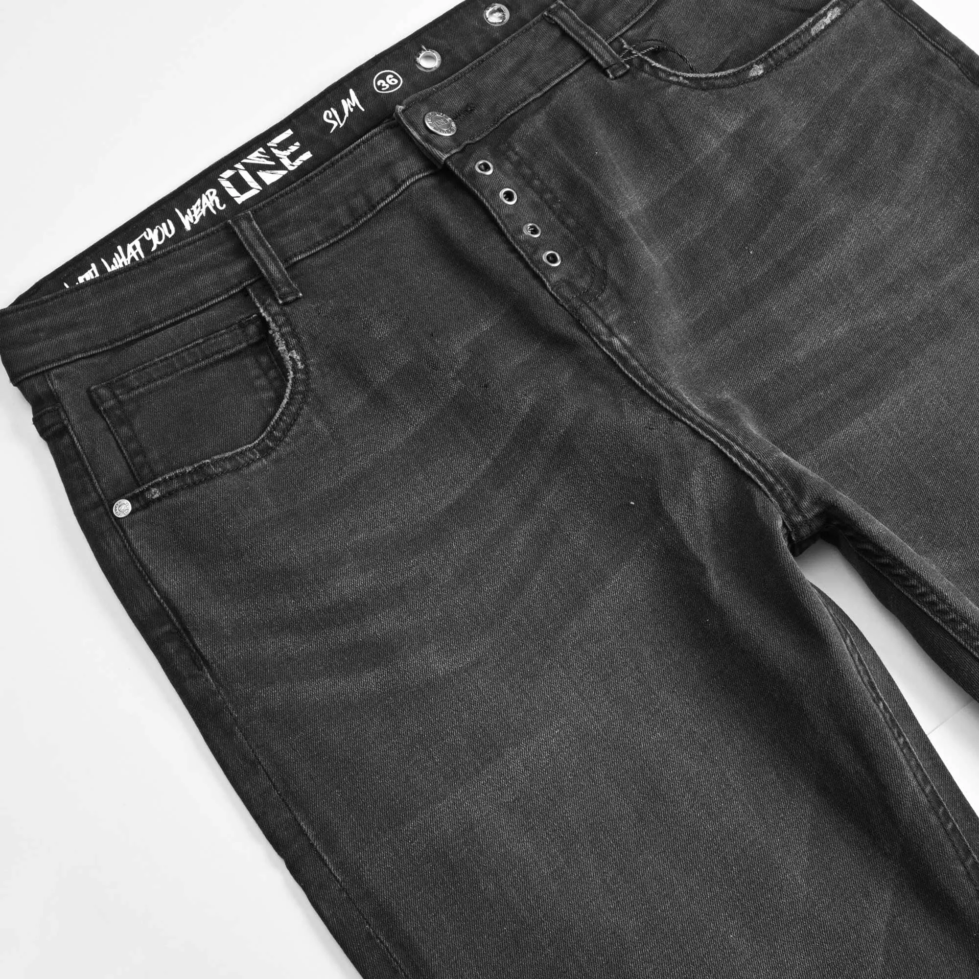 Women's Stud Hole Denim Pants